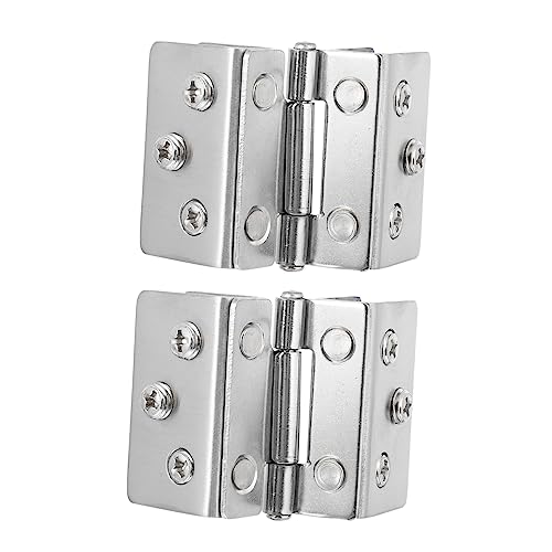 SEWACC 2 Stück Doppelseitiges Glasscharnier Robuste Türscharniere für Schränke und Vitrinen Geeignet für Glas Korrosionsbeständig und Langlebig SEWACC 2 Stück Doppelseitiges Glasscharnier Robuste Türscharniere für Schränke und Vitrinen Geeignet für Glas Korrosionsbeständig und Langlebig von SEWACC