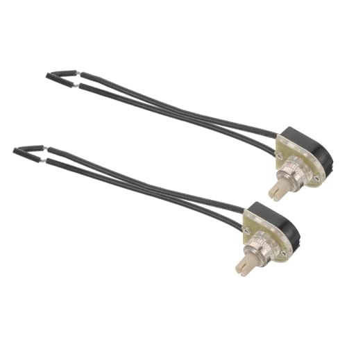 SEWACC 2 Stück Drehschalter für Tischlampen Dual Leiter Lichtschalter mit Drehfunktion Vielseitig Einsetzbar für Verschiedene Lampenmodelle SEWACC 2 Stück Drehschalter für Tischlampen Dual Leiter Lichtschalter mit Drehfunktion Vielseitig Einsetzbar für Verschiedene Lampenmodelle von SEWACC