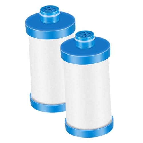 SEWACC 2 Stück Duschkopf Wasserfilter mit PP Baumwollkern Vielseitiger Vorfilter für Waschmaschine und Wasserhahn Physikalische Filtration gegen Sand Rost Algen Geeignet für Hartes von SEWACC