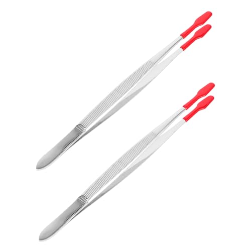SEWACC 2 Stück Edelstahl Briefmarken Pinzette Präzisionspinzette mit Feiner Spitze für Basteln Sammeln Schmuck Reparatur Langlebig und Präzise für Empfindliche Objekte SEWACC 2 Stück Edelstahl Briefmarken Pinzette Präzisionspinzette mit Feiner Spitze für Basteln Sammeln Schmuck Reparatur Langlebig und Präzise für Empfindliche Objekte von SEWACC