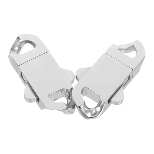 SEWACC 2 Stück Edelstahl Feder-schnappverschluss für Ketten Armbänder Schmuckverschluss Sicherer Verschluss für DIY Schmuckherstellung SEWACC 2 Stück Edelstahl Feder-schnappverschluss für Ketten Armbänder Schmuckverschluss Sicherer Verschluss für DIY Schmuckherstellung von SEWACC