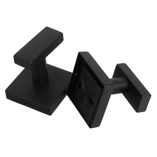 SEWACC 2 Stück Edelstahl Handtuchhaken Quadratisch Mattnickel Korrosionsbeständig Robust für Badezimmer Küche Vielseitig Montierbar für Bademantel Mantel Schlüsselhalter von SEWACC
