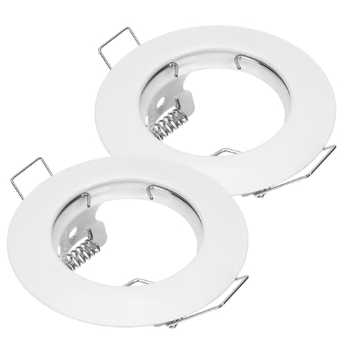 SEWACC 2 Stück Einbaurahmen Recessed Can Light Trim Weiß Moderne Lichtabdeckung für Deckenstrahler Ersatz für Defekte Einbauleuchten Geeignet für Küche Büro Wohnzimmer SEWACC 2 Stück Einbaurahmen Recessed Can Light Trim Weiß Moderne Lichtabdeckung für Deckenstrahler Ersatz für Defekte Einbauleuchten Geeignet für Küche Büro Wohnzimmer von SEWACC