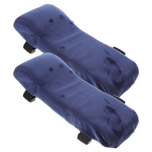 SEWACC 2 Stück Ergonomische Armlehnen Polster aus Memory Schaum Rutschfestes Komfortables Armstützkissen für Bürostuhl Gaming Stuhl und Esszimmerstuhl Einfache Anbringung Langlebig von SEWACC