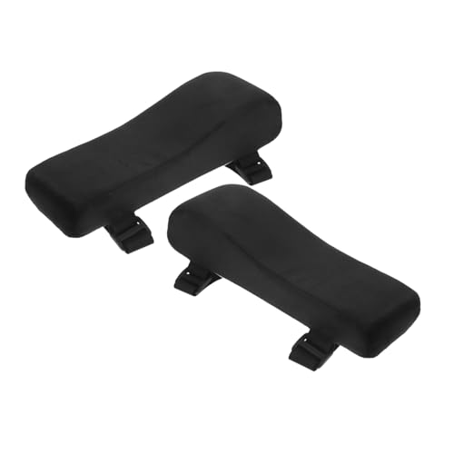 SEWACC 2 Stück Ergonomische Armlehnenpolster Waschbare mit Verstellbaren Gurten für Büro Gamingstühle Weiche Polsterung zur Druckentlastung und Komfortsteigerung von SEWACC