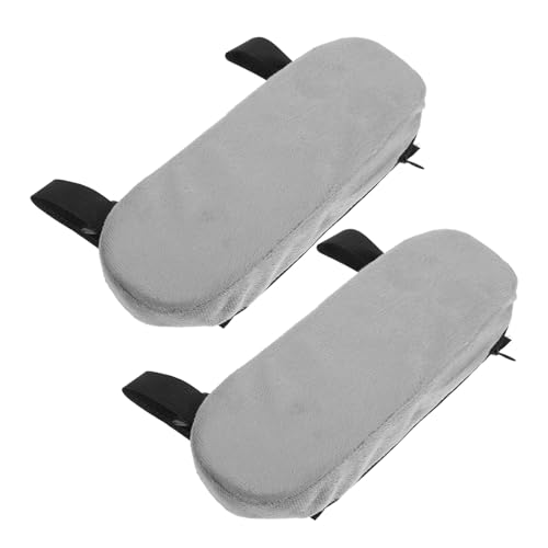 SEWACC 2 Stück Ergonomische Bürostuhl Armlehnenpolster mit Rutschfestem Bezug Memory Schaum für Gaming Rollstuhlarme Atmungsaktiv Druckentlastend Vielseitig für Büro und Zuhause von SEWACC