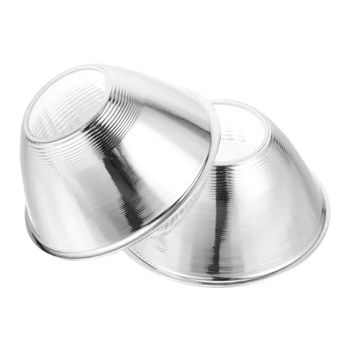 SEWACC 2 Stück Flashlight Reflektorbecher Aluminium LED Licht Reflektor Ersatzteil für Fokussierte Beleuchtung Blendfreies Design Erhöhte Leuchtkraft für Taschenlampen und Outdoor von SEWACC