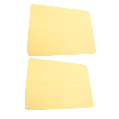 SEWACC 2 Stück Fledermaus Matte aus Hochdichtem Material Gelbe Absorbierende Töpfertuchauflage für Keramikwerkzeuge Stabilisierende Clay Throwing Pads für Töpferscheiben und von SEWACC