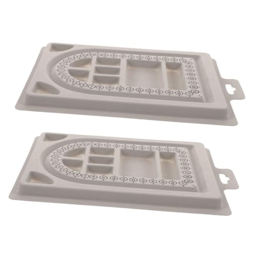 SEWACC 2 Stück Flockierte Perlen Sortierplatte für DIY und Armbandgestaltung Präzise Messskala für Profis und Hobbyisten von SEWACC