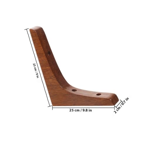 SEWACC 2 Stück Förmige Eckregalhalter aus Holz Robuste Dreieckige Wandhalterungen Platzsparende Tragkraft für Wandregale Vielseitige Holzkonsole in Dunkelbraun Breit SEWACC 2 Stück Förmige Eckregalhalter aus Holz Robuste Dreieckige Wandhalterungen Platzsparende Tragkraft für Wandregale Vielseitige Holzkonsole in Dunkelbraun Breit von SEWACC