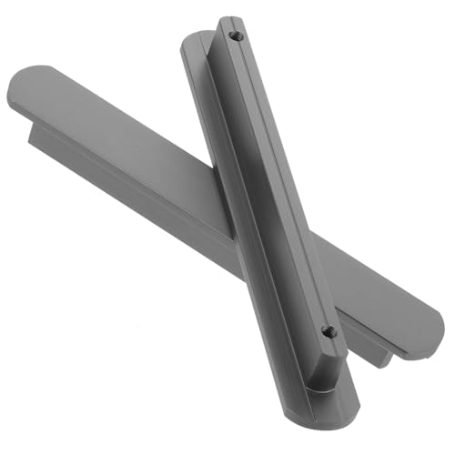 SEWACC 2 Stück Förmiger Möbelgriff Schwarz Lochabstand Stabile Schrank Schubladengriffe für Küchen Kleiderschrank Kommodentüren Einfache Montage Vielseitig für Möbel und Schränke von SEWACC