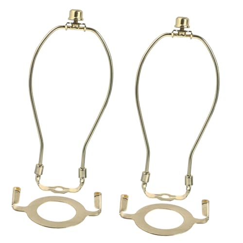 SEWACC 2 Stück Goldene Lampenharfe Halterung aus Gusseisen Rostfrei und Langlebig Einfacher Lampenschirmadapter für Steh und Tischlampen Ersatzteile für Lampenzubehör Leicht zu Montieren SEWACC 2 Stück Goldene Lampenharfe Halterung aus Gusseisen Rostfrei und Langlebig Einfacher Lampenschirmadapter für Steh und Tischlampen Ersatzteile für Lampenzubehör Leicht zu Montieren von SEWACC