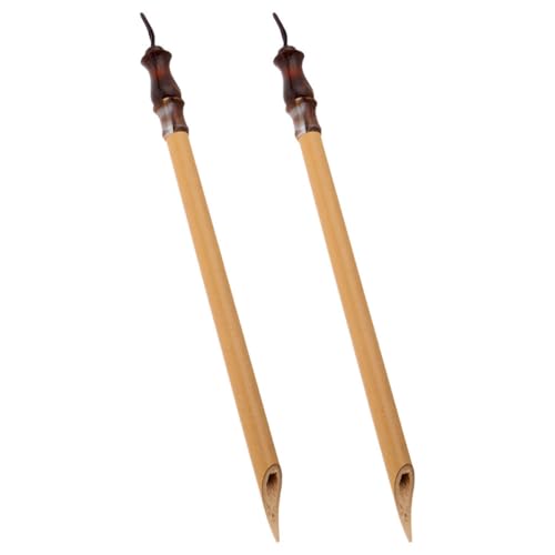 SEWACC 2 Stück Handgefertigte Bambus Schreibfedern für Präzises Schreiben Zeichnen und Malen Flachkopf Design für Büro und Schule SEWACC 2 Stück Handgefertigte Bambus Schreibfedern für Präzises Schreiben Zeichnen und Malen Flachkopf Design für Büro und Schule von SEWACC