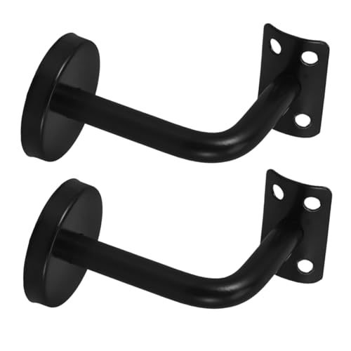 SEWACC 2 Stück Handlaufhalter Teiliges Ergonomische Form Stabile Wandhalterung für Treppenhandlauf Einfache Montage für Wohn und Bürotreppen von SEWACC