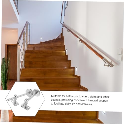 SEWACC 2 Stück Handlaufhalterung Verstellbare Wandmontierte Handlaufstütze mit Verlängerter Auflagefläche Robuste Halterung für Treppenhaus im Wohnbereich SEWACC 2 Stück Handlaufhalterung Verstellbare Wandmontierte Handlaufstütze mit Verlängerter Auflagefläche Robuste Halterung für Treppenhaus im Wohnbereich von SEWACC