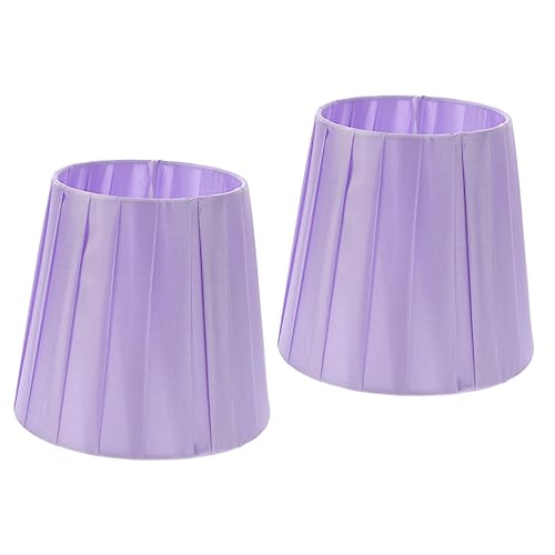 SEWACC 2 Stück Kleine Lampenschirme aus Stoff und Eisen Vintage Lampenabdeckung für Deckenleuchte Wandleuchte Tisch Stehlampe Langlebig Dekorativ Stabile Konstruktion Vielseitig von SEWACC