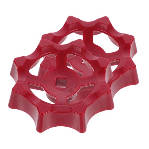SEWACC 2 Stück Kunststoff Handrad Vierkantloch Ventilgriff Absperrventil Handgriff für Wasserhahn und Torventil Robust Langlebig Praktische Bedienung von SEWACC