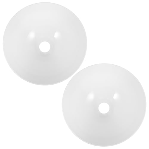 SEWACC 2 Stück Lampenschirm Ersatz Halbkreis Pilzform Weiße Schale für Stehlampe Tischlampe Wandlampe Weiches Licht Einfach Installieren Langlebig Elegant von SEWACC