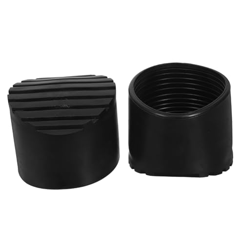 SEWACC 2 Stück Leiterfußschutz Anti-rutsch Gummipads für Teleskop Klappleitern Rutschfeste Leiterfußmatten zum Schutz von Böden Kompatibel mit Verlängerungs Stehleitern Schwarz von SEWACC