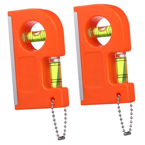 SEWACC 2 Stück Magnetische Mini Wasserwaage aus Langlebigem Abs und Aluminiumlegierung Hochpräzises Horizontales Messgerät für Bilderrahmen Poster und Heimwerker Level Tool mit Hoher von SEWACC