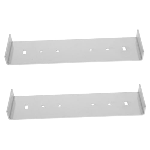 SEWACC 2 Stück Mailbox Befestigungsset Metall Montagehalterung für Briefkasten bis Bodenbreite Stabile Reparaturhalterung Einfache Installation Modernes Design für Sicheren Halt von SEWACC