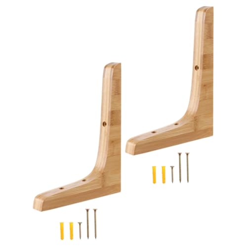 SEWACC 2 Stück Massive Holz Regalhalterungen Dreieckiges Design Schwerlast Wandmontage Wandregal Träger Natürliche Holzkonsole zur Stabilen Ablage und Blumenständer SEWACC 2 Stück Massive Holz Regalhalterungen Dreieckiges Design Schwerlast Wandmontage Wandregal Träger Natürliche Holzkonsole zur Stabilen Ablage und Blumenständer von SEWACC