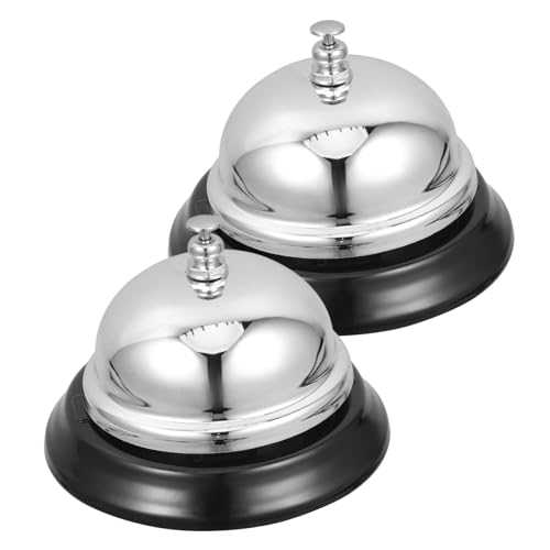 SEWACC 2 Stück Metall Tischklingel Edelstahl Zinklegierung Serviceglocke für Restaurant Hotel Büro mit Klarem Lautem Klang zur Schnellen Kundenansprache und Effizientem Service SEWACC 2 Stück Metall Tischklingel Edelstahl Zinklegierung Serviceglocke für Restaurant Hotel Büro mit Klarem Lautem Klang zur Schnellen Kundenansprache und Effizientem Service von SEWACC