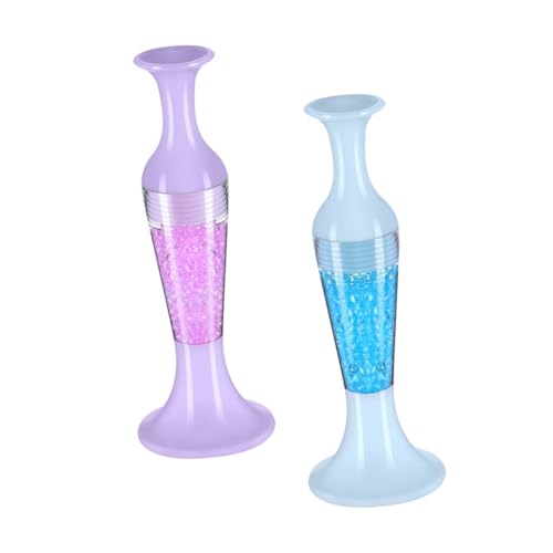 SEWACC 2 Stück Nageldesign Punktierwerkzeug Blumentopf Form Vielseitiger DIY Nagelkunst Stift für Maniküre Kreuzstich Nail Art Zubehör für Anfänger und Profis von SEWACC