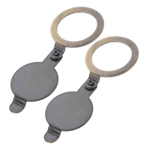 SEWACC 2 Stück Peephole Cover Kupfer Türspion Abdeckung Sichtschutz Gucklochschutz für Haustür Stabile Türlochabdeckung aus Einfache Drehfunktion Schutz vor Einblick und Verschmutzung von SEWACC