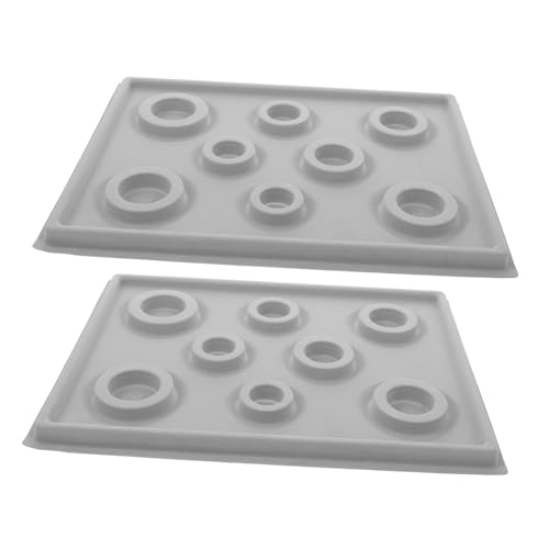 SEWACC 2 Stück Perlen Ablagefach automatisch Haken Anzeige Tabletts Karte Schmuckdesign-Tablett Schmuckherstellung-Tablett Perlen-Design-Boards Sickenplatte Perlen Tablett Plastik von SEWACC