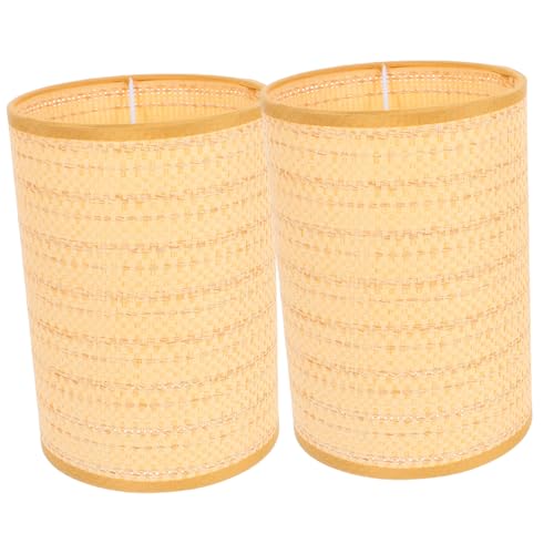 SEWACC 2 Stück Rattan Lampenschirm für Stehlampe Rustikaler Lampenschirm Geflochtenem Rattan für Tisch und Stehlampen Verleiht Ihrem Einen Eleganten Boho Stil SEWACC 2 Stück Rattan Lampenschirm für Stehlampe Rustikaler Lampenschirm Geflochtenem Rattan für Tisch und Stehlampen Verleiht Ihrem Einen Eleganten Boho Stil von SEWACC