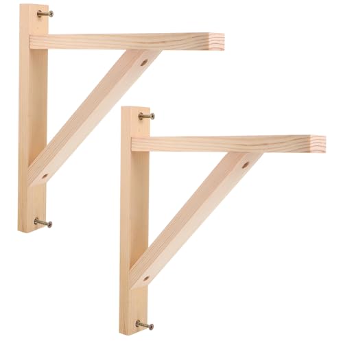 SEWACC 2 Stück Regalhalterung aus Holz Stabile Wandmontage Regalträger mit Hoher Belastbarkeit Robust und Verschleißfest Teiliges für Platzsparende Wandregale im Wohn und Arbeitsbereich SEWACC 2 Stück Regalhalterung aus Holz Stabile Wandmontage Regalträger mit Hoher Belastbarkeit Robust und Verschleißfest Teiliges für Platzsparende Wandregale im Wohn und Arbeitsbereich von SEWACC