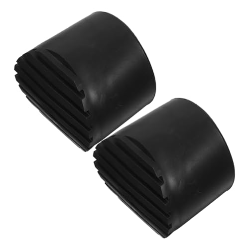 SEWACC 2 Stück Rutschfeste Leiterfuß-abdeckungen aus Langlebigem Gummi Schutzmatten für Leiterfüße Kratzschutz für Böden Passend für Steh Teleskopleitern Schwarz von SEWACC