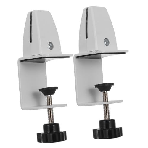 SEWACC 2 Stück Schreibtisch Trennwand Clips Aluminiumlegierung Verstellbar ohne Bohren für Tischplattenhalterung Büro Heimgebrauch SEWACC 2 Stück Schreibtisch Trennwand Clips Aluminiumlegierung Verstellbar ohne Bohren für Tischplattenhalterung Büro Heimgebrauch von SEWACC