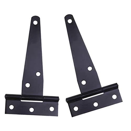SEWACC 2 Stück Schwarze T Förmige Gartentorscharnier Teiliges Schwerlastbeschichtet Verzinkt Robustes Torband für Holzzäune Scheunentüren Vielseitig für Innen und Außenbereich Einfache SEWACC 2 Stück Schwarze T Förmige Gartentorscharnier Teiliges Schwerlastbeschichtet Verzinkt Robustes Torband für Holzzäune Scheunentüren Vielseitig für Innen und Außenbereich Einfache von SEWACC