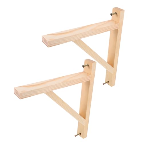 SEWACC 2 Stück Schwerlast Holz Regalträger Dreieckige Wandhalterung Tragfähige Platzsparende Holzhalterung für Wandmontage Stabiler Verstärkter Winkel für Regalbretter Einfache SEWACC 2 Stück Schwerlast Holz Regalträger Dreieckige Wandhalterung Tragfähige Platzsparende Holzhalterung für Wandmontage Stabiler Verstärkter Winkel für Regalbretter Einfache von SEWACC
