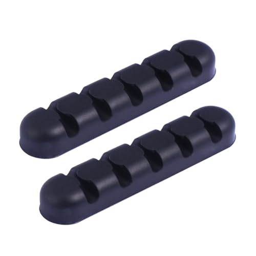 SEWACC 2 Stück Silikon Kabel Organizer Selbstklebend Kabelhalter für Schreibtisch Kabelmanagement Multikarten Kabelclips zur Datenkabel Aufbewahrung Büro und Zuhause Schwarz SEWACC 2 Stück Silikon Kabel Organizer Selbstklebend Kabelhalter für Schreibtisch Kabelmanagement Multikarten Kabelclips zur Datenkabel Aufbewahrung Büro und Zuhause Schwarz von SEWACC