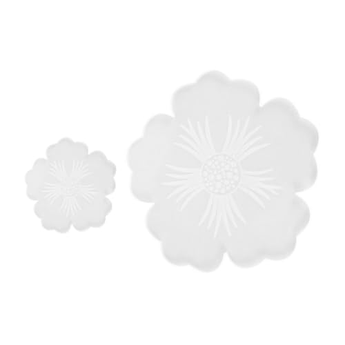 SEWACC 2 Stück Silikonform Blütenform Untersetzer und Tablett Gießform DIY Epoxidharz Resin Mold für Schmuck Dekoration Hitzebeständig Flexibel Geeignet für Kreative Harzkunst und SEWACC 2 Stück Silikonform Blütenform Untersetzer und Tablett Gießform DIY Epoxidharz Resin Mold für Schmuck Dekoration Hitzebeständig Flexibel Geeignet für Kreative Harzkunst und von SEWACC