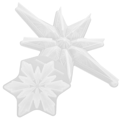 SEWACC 2 Stück Silikonform Schneeflocke DIY Epoxidharz Gießform für Weihnachtsdeko Ungiftig Vielseitig Verwendbar für Harz Wachs Seife DIY Bastelform für Heim und Bürodekoration SEWACC 2 Stück Silikonform Schneeflocke DIY Epoxidharz Gießform für Weihnachtsdeko Ungiftig Vielseitig Verwendbar für Harz Wachs Seife DIY Bastelform für Heim und Bürodekoration von SEWACC