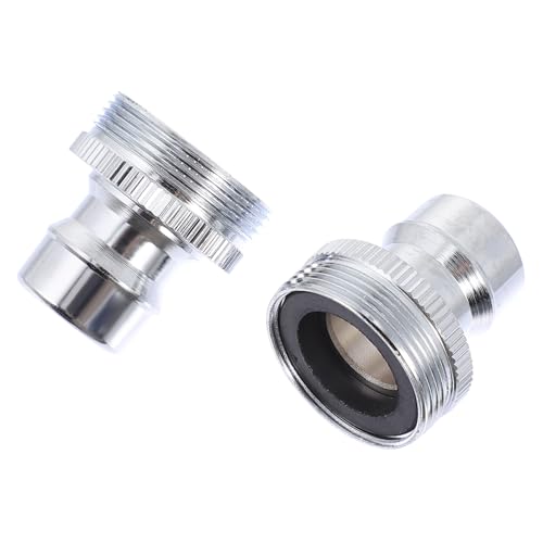 SEWACC 2 Stück Spülmaschinen Adapter aus Messing Teiliges Langlebiger Wasserhahn Aufsatz mit Belüfterfunktion Rostfrei Einfache Montage Geeignet für Küchenarmaturen und Wasserschläuche von SEWACC