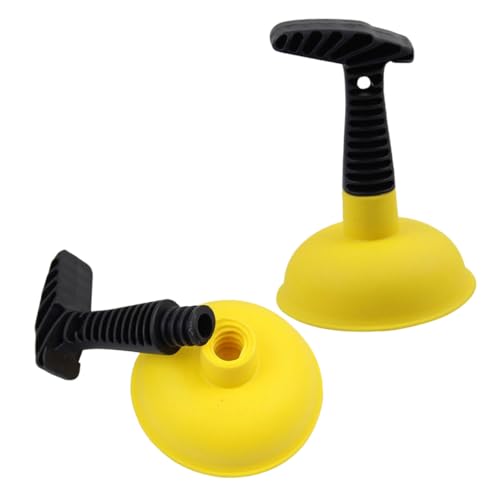 SEWACC 2 Stück Starker Gummipömpel für Waschbecken und Toilette Kompakter Abflussreiniger mit Starkem Saugbecher Handlich und Vielseitig für Bad und Küche Geeignet Zuverlässige von SEWACC