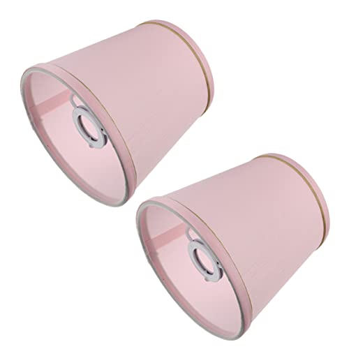 SEWACC 2 Stück Stofflampenschirme Hochwertige Lampenabdeckungen für Wohn und Büroräume Rosa Moderne Lampenschirme für Tischlampen Kronleuchter und Stehlampen SEWACC 2 Stück Stofflampenschirme Hochwertige Lampenabdeckungen für Wohn und Büroräume Rosa Moderne Lampenschirme für Tischlampen Kronleuchter und Stehlampen von SEWACC