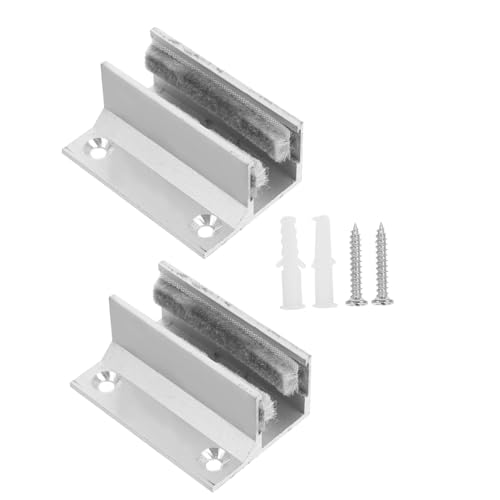 SEWACC 2 Stück Teiliges Aluminiumlegierung Tür Stopp Roller Nut Glas Schiebetür Bodenführung Robuster Laufbahn Schiebeschutz für Rahmenlose Türen SEWACC 2 Stück Teiliges Aluminiumlegierung Tür Stopp Roller Nut Glas Schiebetür Bodenführung Robuster Laufbahn Schiebeschutz für Rahmenlose Türen von SEWACC