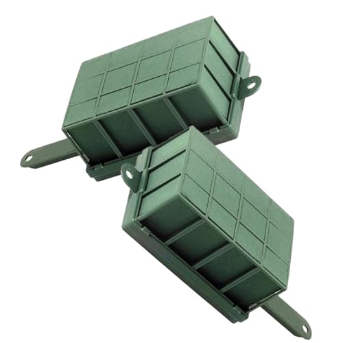 SEWACC 2 Stück Teiliges Blumenkäfig Hochwertigem Langlebigem Steckschwamm für Frische Blumen Wasserabsorbierend und Formstabil für DIY blumenarrangements und Floristenbedarf von SEWACC