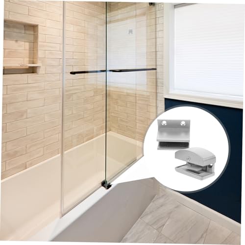 SEWACC 2 Stück Teiliges Duschtür bodenführung aus Aluminiumlegierung Verstellbarer Glasschiebetür führungsstopper für Rahmenlose Duschtüren Rostfrei Schwingungsdämpfend und Leichtgängig SEWACC 2 Stück Teiliges Duschtür bodenführung aus Aluminiumlegierung Verstellbarer Glasschiebetür führungsstopper für Rahmenlose Duschtüren Rostfrei Schwingungsdämpfend und Leichtgängig von SEWACC