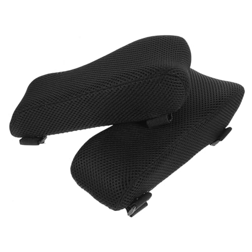 SEWACC 2 Stück Teiliges Ergonomisches Armlehnenpolster aus Memory Schaum Atmungsaktive Gepolsterte Armkissen mit Verstecktem Reißverschluss Waschbar Passend für Bürostühle Gaming von SEWACC