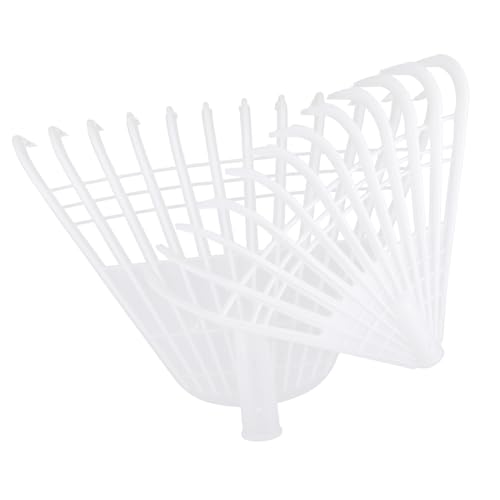 SEWACC 2 Stück Teiliges Gartengeräte Kunststoff Handrechen Robust für Laub und Gartenreinigung Vielseitig für Rasen Unkrautentfernung und Bodenpflege Geeignet von SEWACC