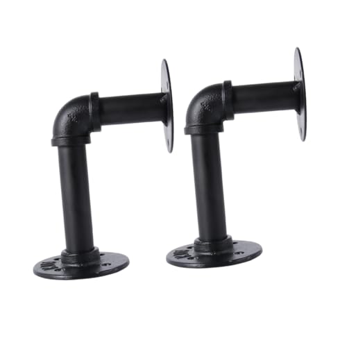 SEWACC 2 Stück Teiliges Industrielles Regalhalter Dickem Eisenrohr Wandmontage Schwebende Holzbrett halterung Robustes Retro design für Innenbereich und Garten Einseitige Flansch SEWACC 2 Stück Teiliges Industrielles Regalhalter Dickem Eisenrohr Wandmontage Schwebende Holzbrett halterung Robustes Retro design für Innenbereich und Garten Einseitige Flansch von SEWACC