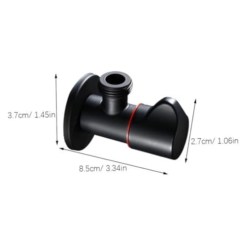 SEWACC 2 Stück Teiliges Messing Wasser Druckminderer Durchmesser Handbrause Absperrventil mit Durchflussregler Rostbeständig Einfache Installation für Duschkopf und Bidet Schwarz und Rot SEWACC 2 Stück Teiliges Messing Wasser Druckminderer Durchmesser Handbrause Absperrventil mit Durchflussregler Rostbeständig Einfache Installation für Duschkopf und Bidet Schwarz und Rot von SEWACC