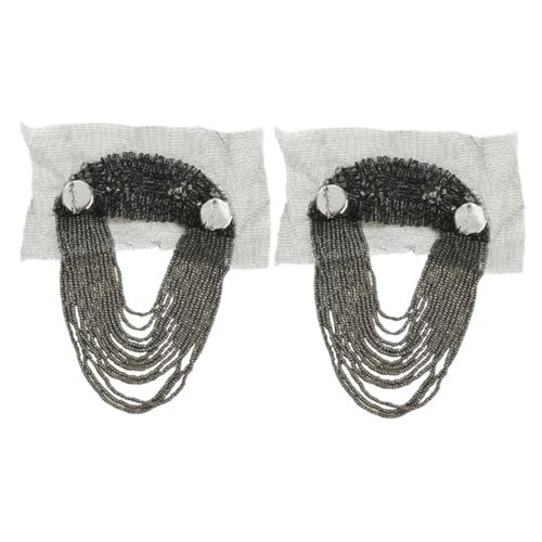 SEWACC 2 Stück Teiliges Modische Metall-tassel Schulterepauletten für Damen und Herren Dekorative Quasten-schulterabzeichen mit Kettenverzierung für Anzüge Jacken und Kostüme SEWACC 2 Stück Teiliges Modische Metall-tassel Schulterepauletten für Damen und Herren Dekorative Quasten-schulterabzeichen mit Kettenverzierung für Anzüge Jacken und Kostüme von SEWACC
